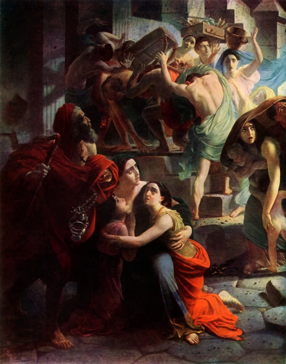 L'ultimo giorno di Pompei, 1833 - dettaglio 2